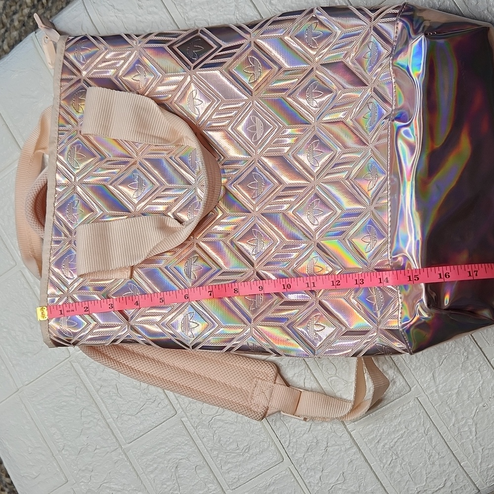 Adidas 3'D Toploader Backpack Laptop Bag-Pink - Picture 4 of 9